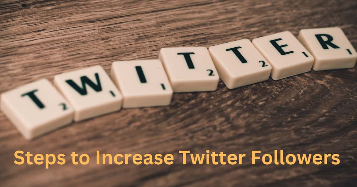 Steps to Increase Twitter Followers